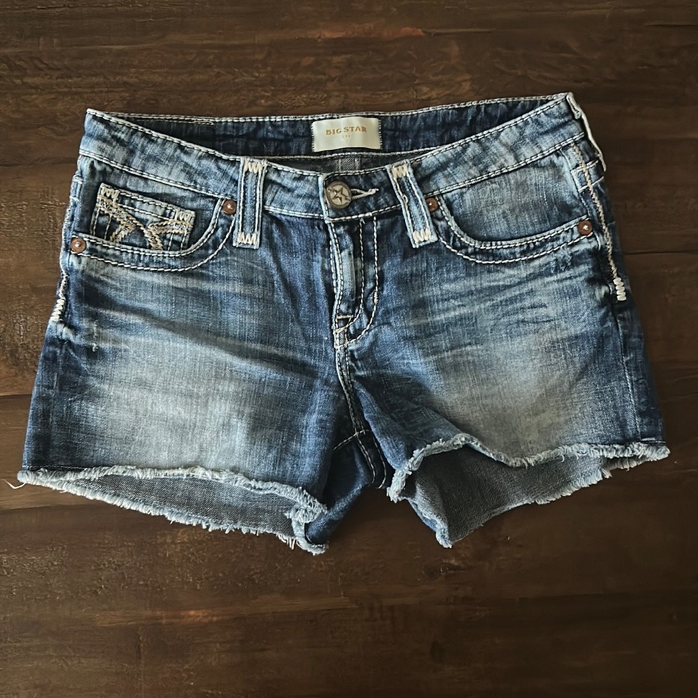 Distressed Big Star Shorts